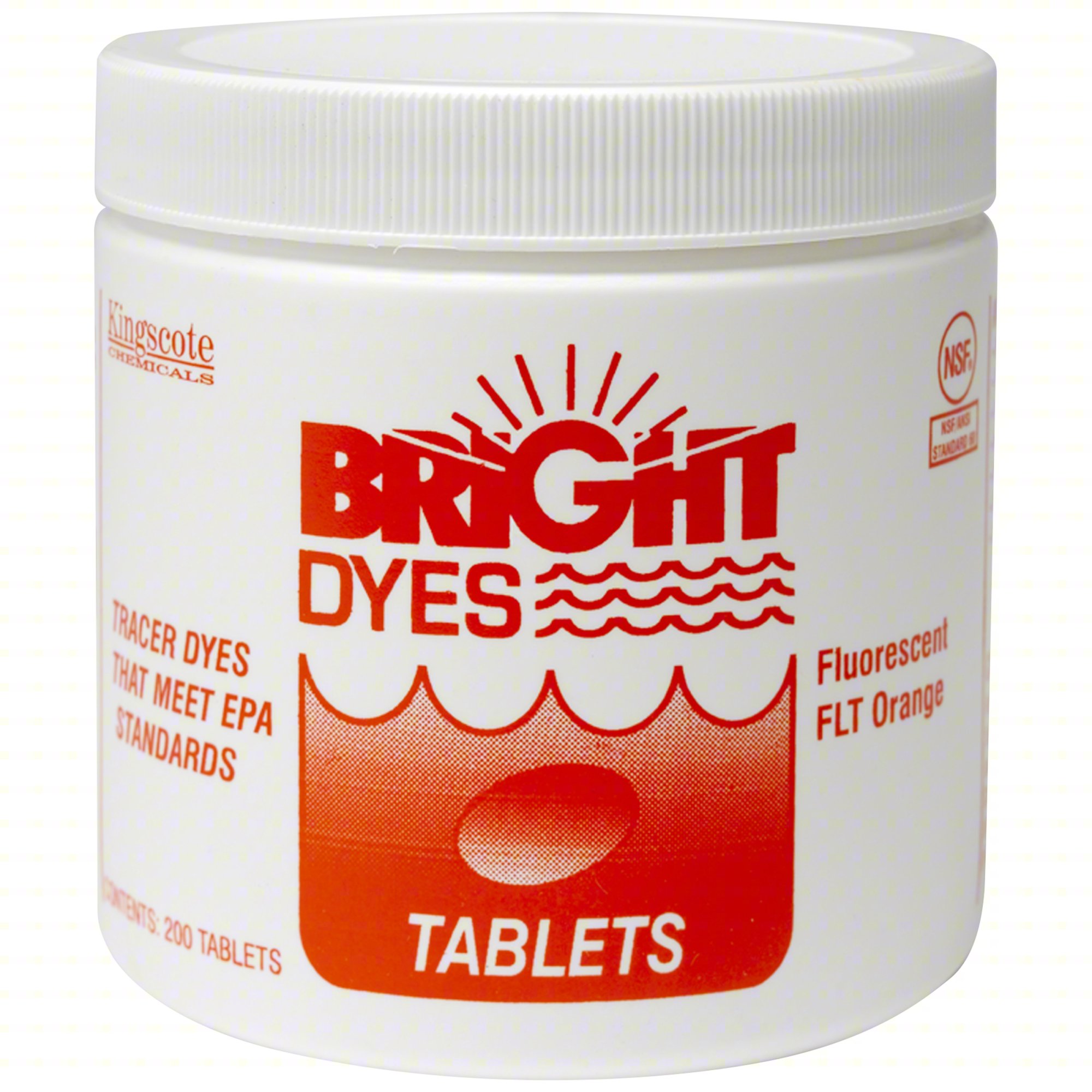 Dye Tracer Tablet,Fl Orange,PK200