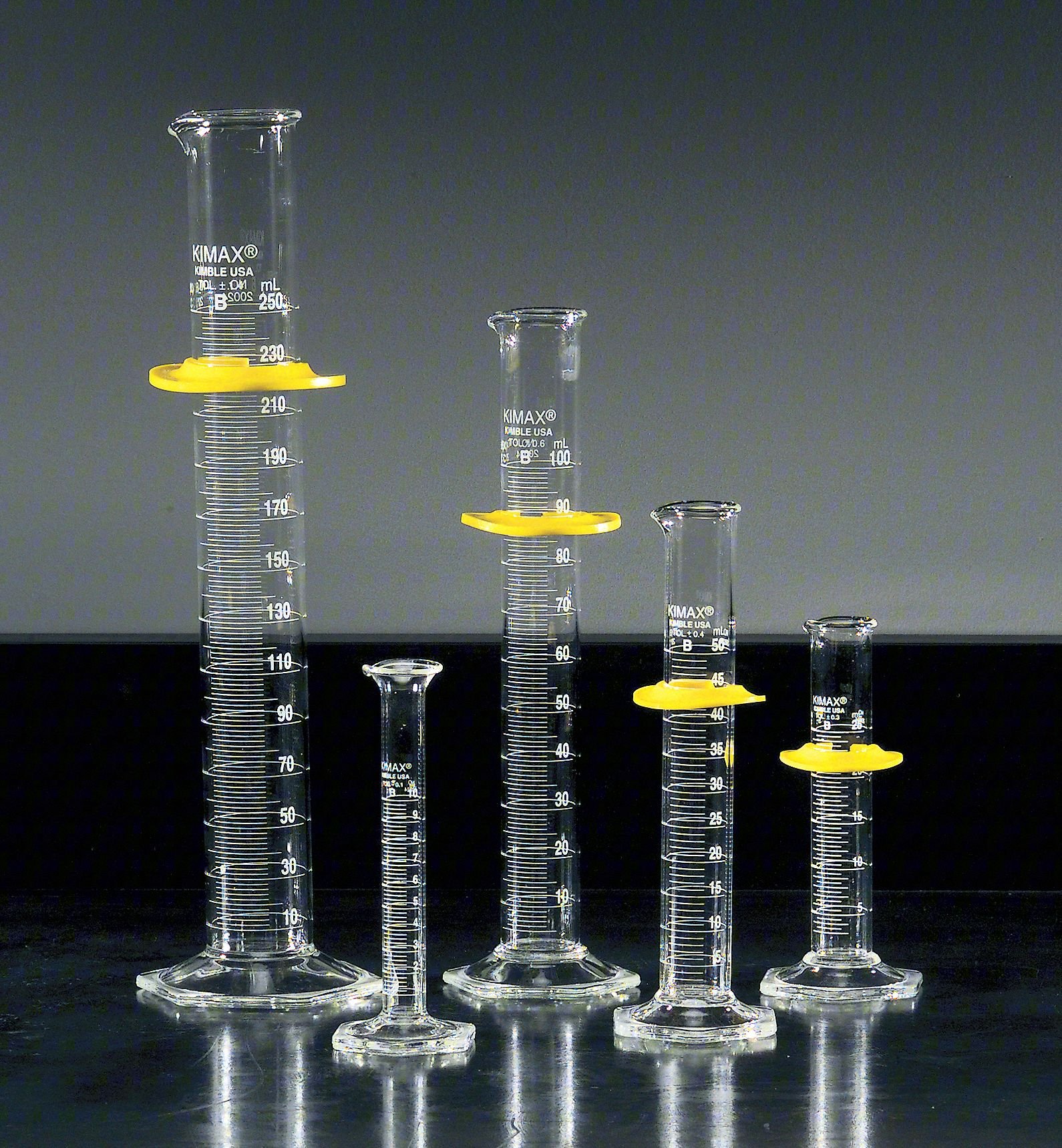 GRADUATED CYLINDER,10-250 ML,PK5