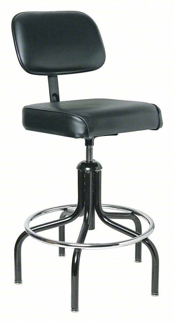 DRAFTING CHAIR,46 IN H,BLACK