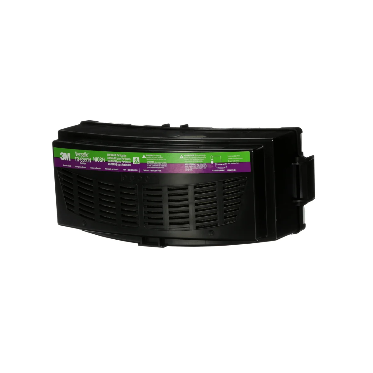 3M™ Versaflo™ Ammonia/Methylamine/HEPA Cartridge TR-6360N, for TR-600/800 PAPR, 5 EA/Case