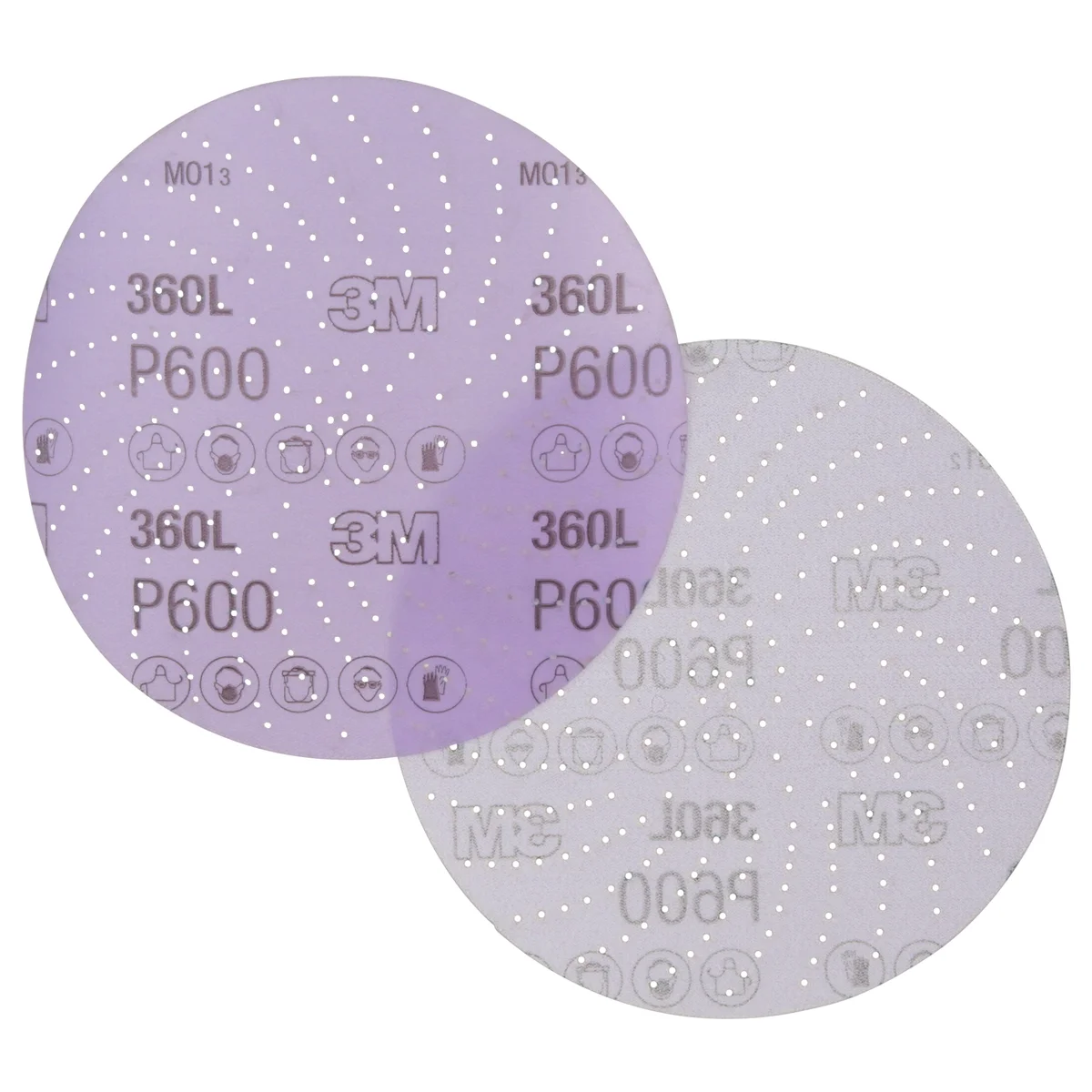 3M Xtract™ Film Disc 360L, P600 3MIL, 6 in, Die 600LG, 100/Carton, 500 ea/Case