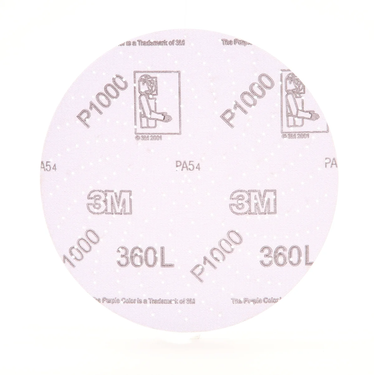 3M Xtract™ Film Disc 360L, P1000 3MIL, 6 in, Die 600LG, 100/Carton, 500 ea/Case
