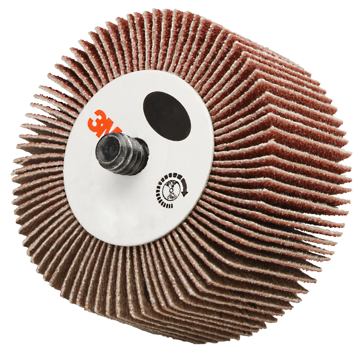 3M™ Flap Wheel 244D, 120 X-weight, Type 83, 3 in x 0.5 in x 1/4 in, 10 ea/Case