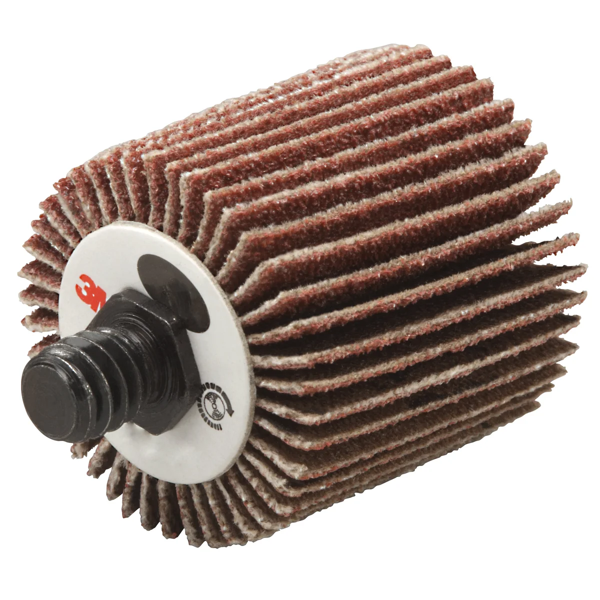 3M™ Flap Wheel 244D, 80 X-weight, Type 84, 1 in x 1 in x 1/4 in-20 External, 10 ea/Case