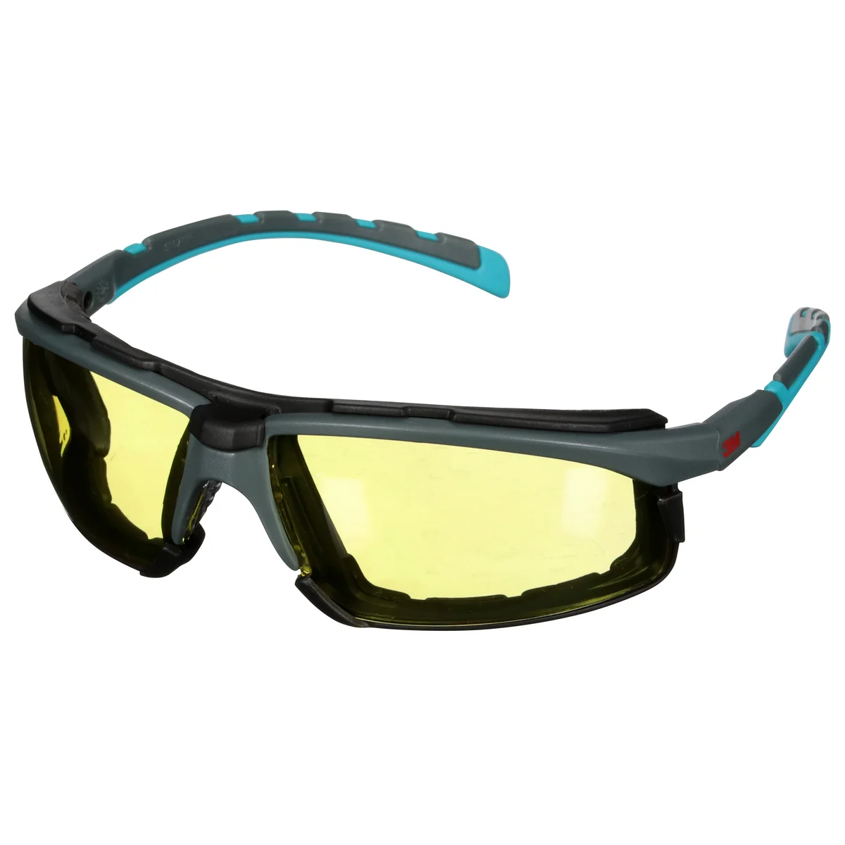 3M™ Solus™ 2000 Series S2003SGAF-BGR-F, Gray/Blue-Green, Scotchgard™ Anti-Fog Coating, Amber AF-AS lens, Fm Gskt, 20 ea/Case