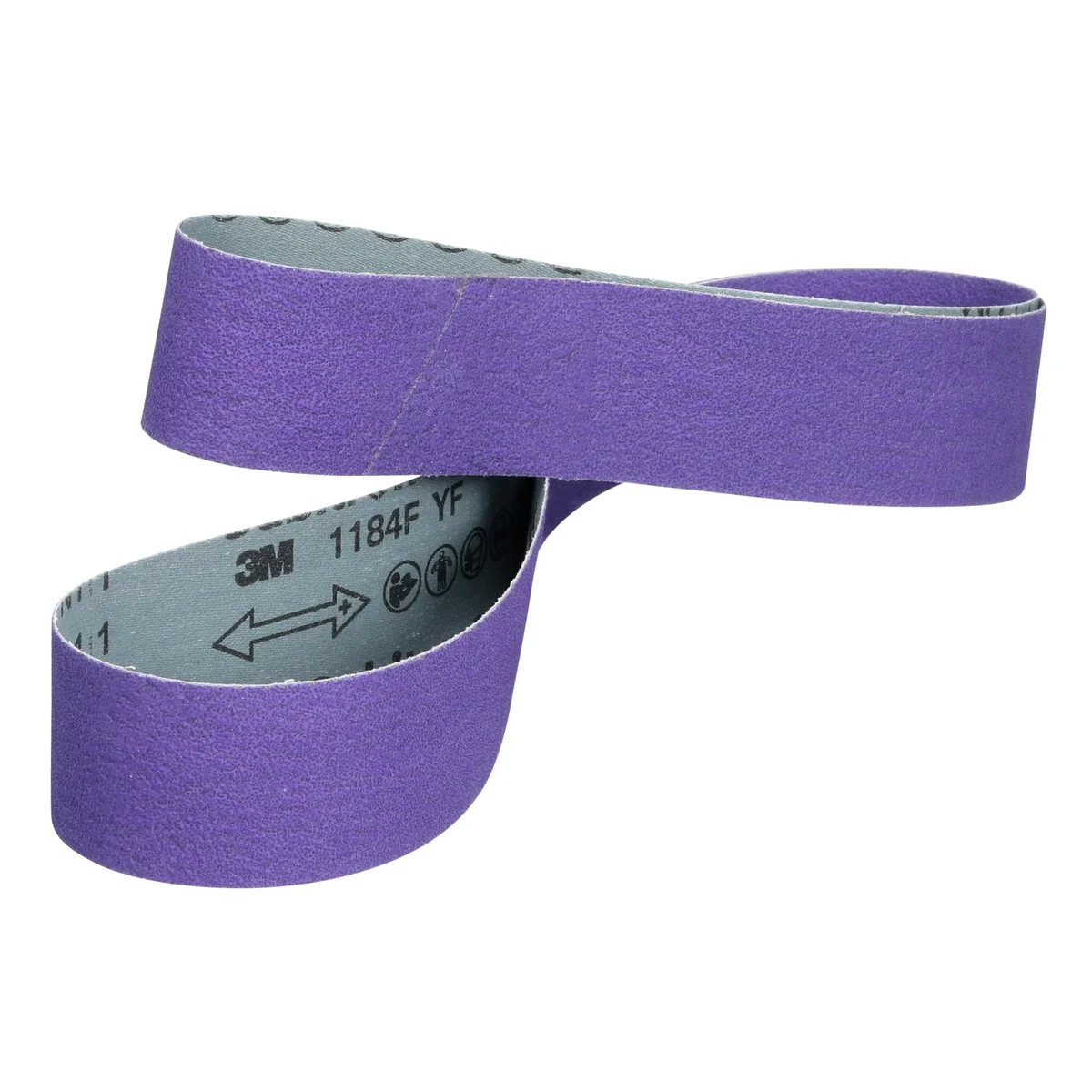 3M™ Cubitron™ 3 Cloth Belt 1184F, 80+ YF-weight, 1 in x 11 in, Fabri-lok, Single-flex, 200 ea/Case