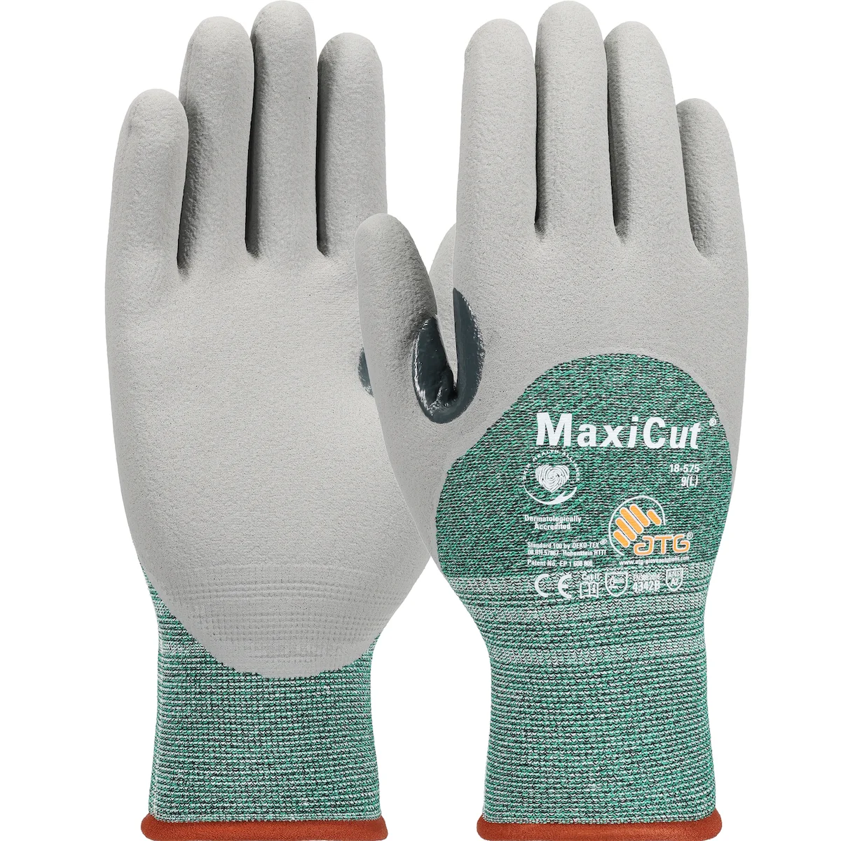 MaxiCut® Seamless Knit Engineered Yarn Glove with Nitrile Coated MicroFoam Grip on Palm, Fingers & Knuckles