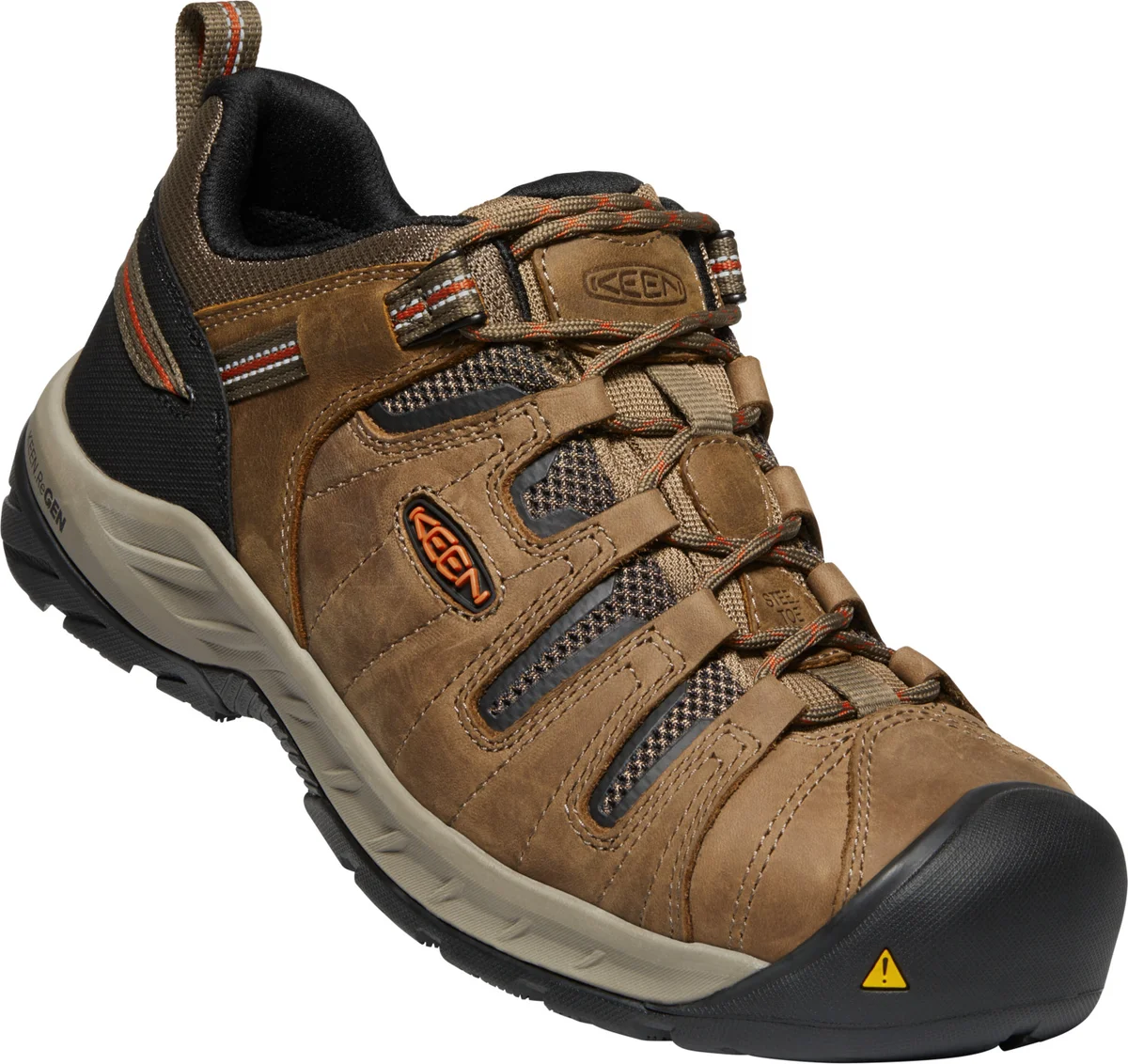 Keen - Men's Flint II (Steel Toe)-SHITAKE/RUST