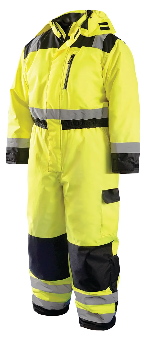 High Visibility Winter Coverall, ANSI Class 3