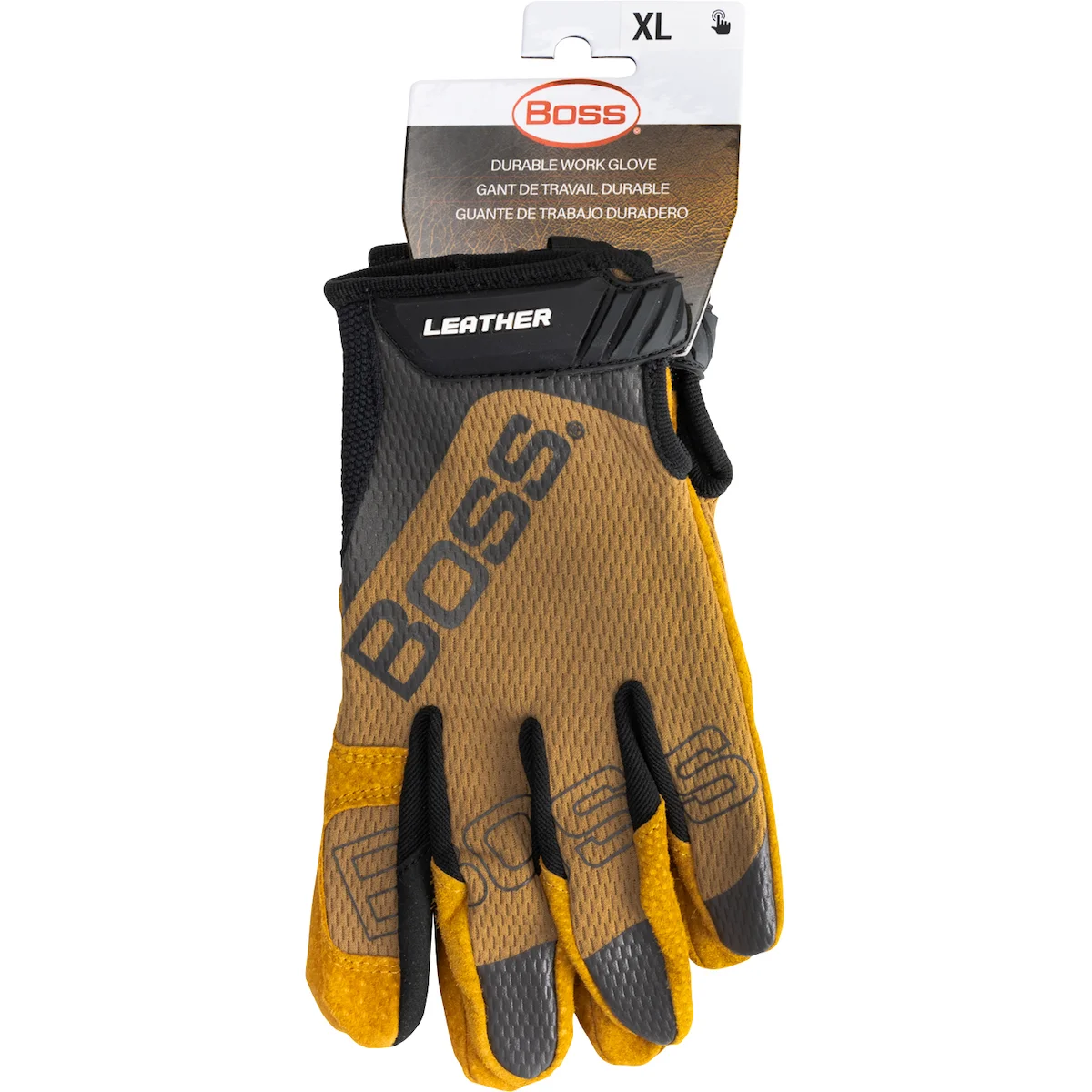 Premium Pigskin Leather Palm with Mesh Fabric Back