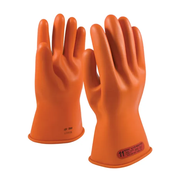 NOVAX® Class 0 Rubber Insulating Glove with Straight Cuff - 11"
