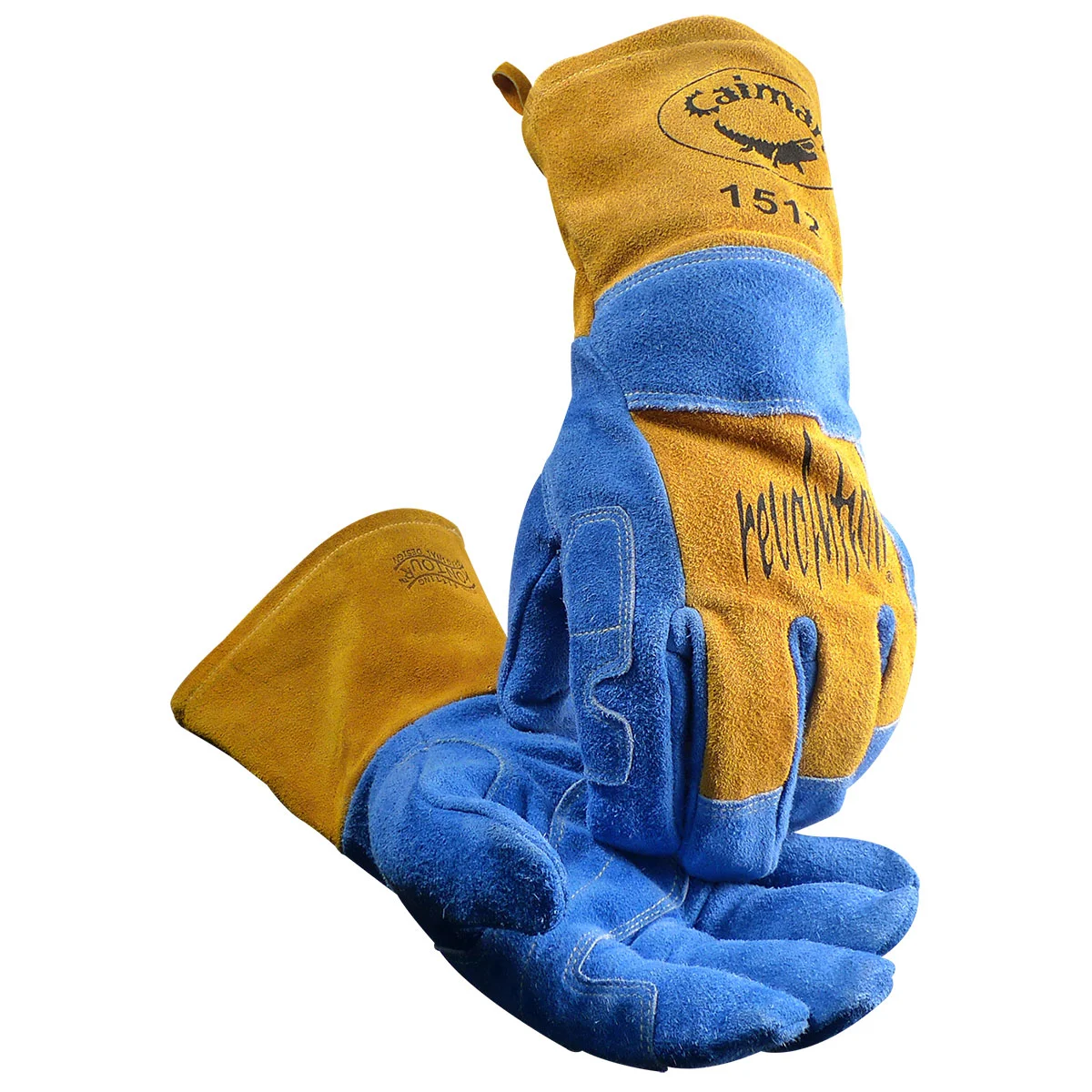 Caiman® Split Cowhide MIG/Stick Welder's Glove with Wool Lining and Kontour Thumb™ & Wrist™