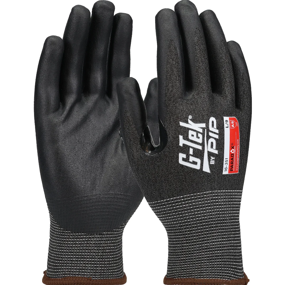 G-Tek® Paradox™ Seamless Knit PolyKor® Blended Glove with Foam Nitrile Coated Grip on Palm & Fingers - 21 Gauge - Touchscreen