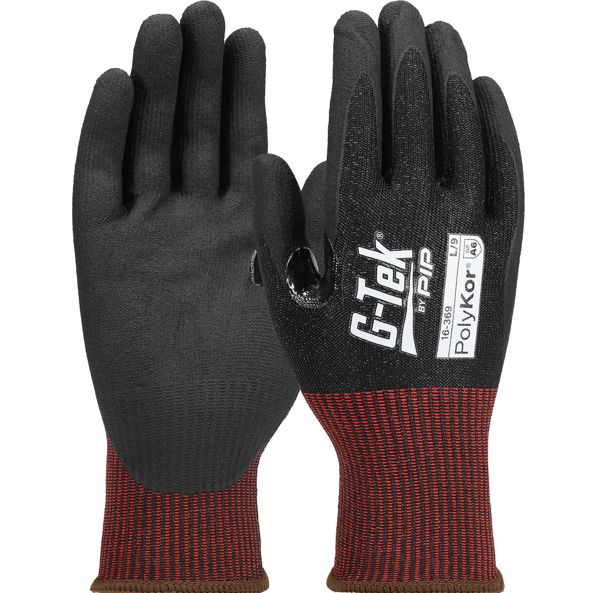 G-Tek® PolyKor® Premium Seamless Knit PolyKor® Blended Glove with Foam Nitrile Coated Grip on Palm & Fingers - Touchscreen - ESD Safe