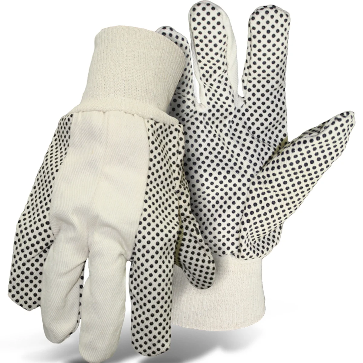PIP® Economy Grade Cotton/Polyester Blend Glove with PVC Dotted Grip on Palm, Thumb, Index and Little Finger - 8 oz.