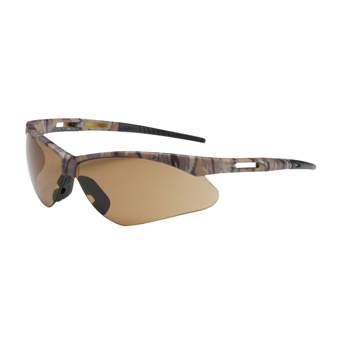 Anser™ Semi-Rimless Safety Glasses with Camouflage Frame, Brown Lens and Anti-Scratch Coating