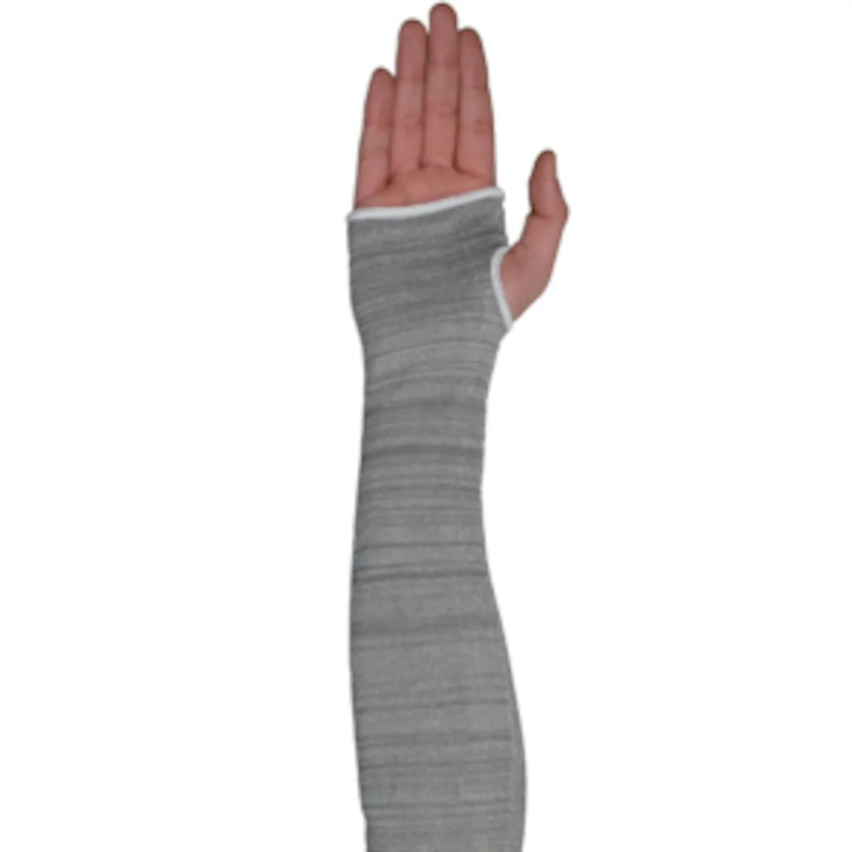 Claw Cover® Seamless Knit HPPE Steel/Spun Dyneema Sleeve with Elastic Cuff and Opening - 100% Silicone Free