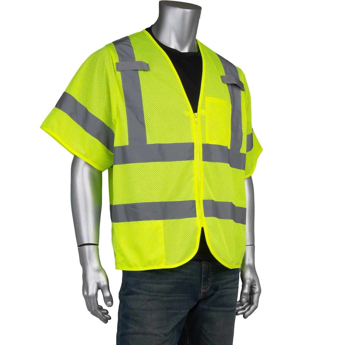 ANSI Type R Class 3 Dual-Sized Two Pocket Mesh Vest