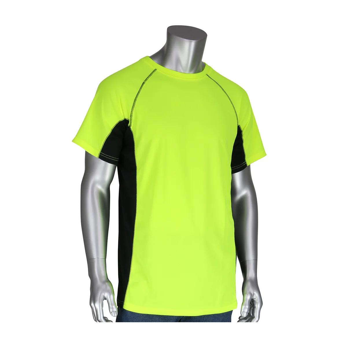 PIP® Non-ANSI Short Sleeve T-Shirt with 50+ UPF Sun Protection, Insect Repellent Treatment and Black Trim