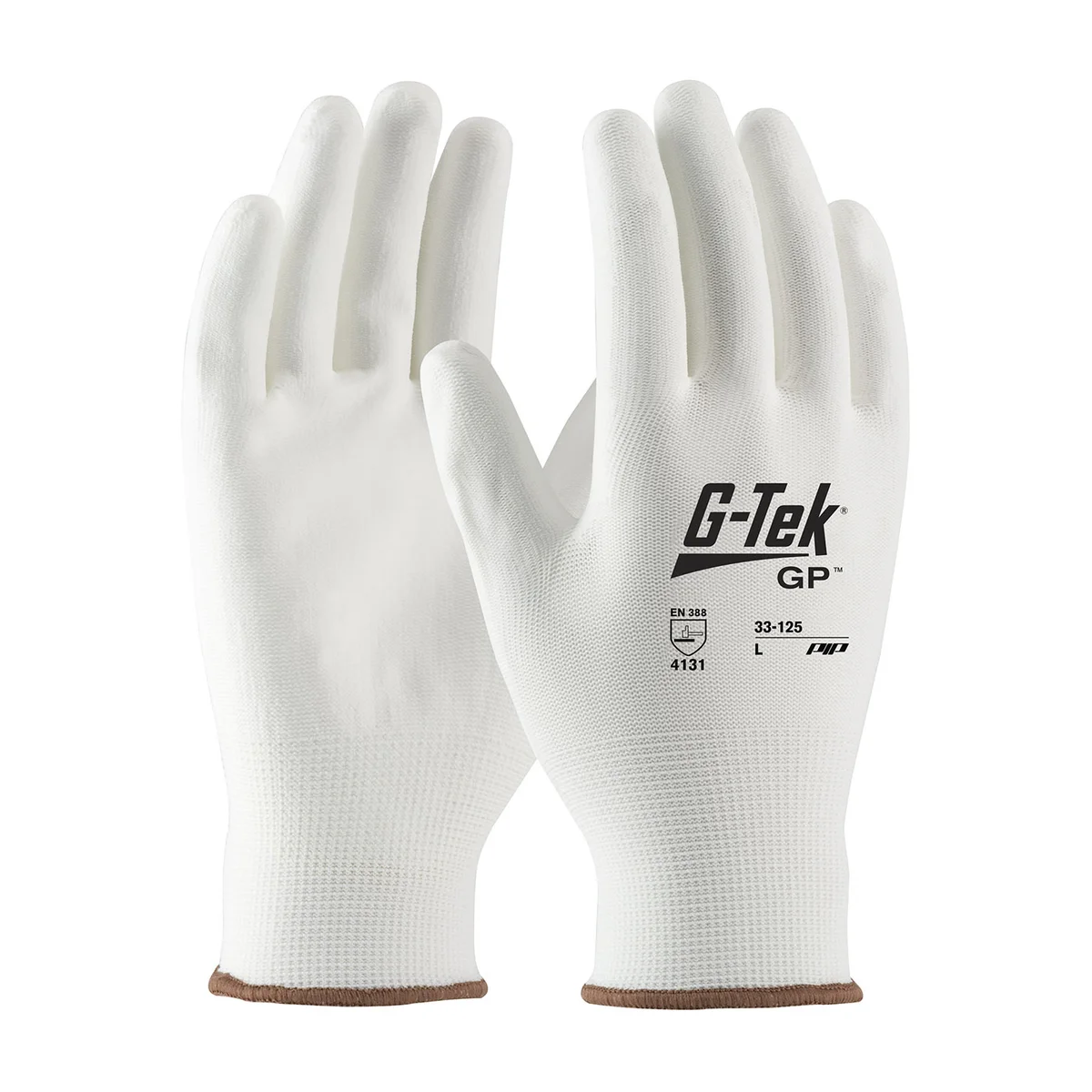 G-Tek® Seamless Knit Nylon Blend Glove with Polyurethane Coated Flat Grip on Palm & Fingers - Touchscreen