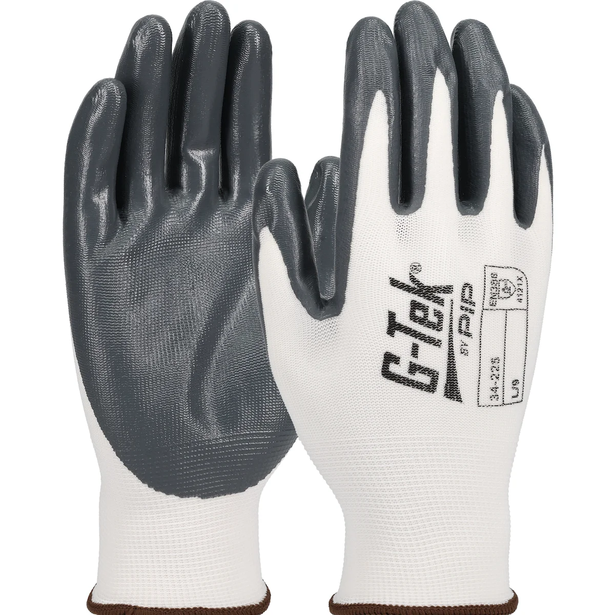 G-Tek® Economy Seamless Knit Nylon Glove with Nitrile Coated Smooth Grip on Palm & Fingers