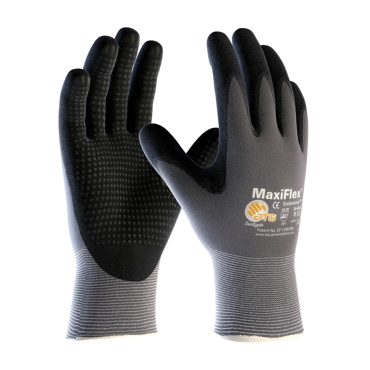 MaxiFlex® Endurance™ Seamless Knit Nylon Glove with Nitrile Coated MicroFoam Grip on Palm & Fingers - Micro Dot Palm - Touchscreen