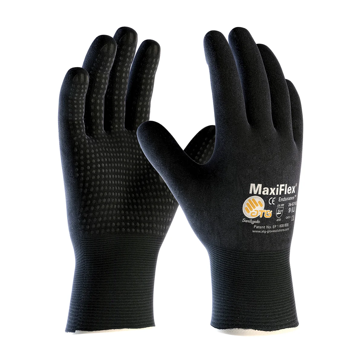 MaxiFlex® Endurance™ Seamless Knit Nylon Glove with Nitrile Coated MicroFoam Grip on Full Glove - Micro Dot Palm - Touchscreen