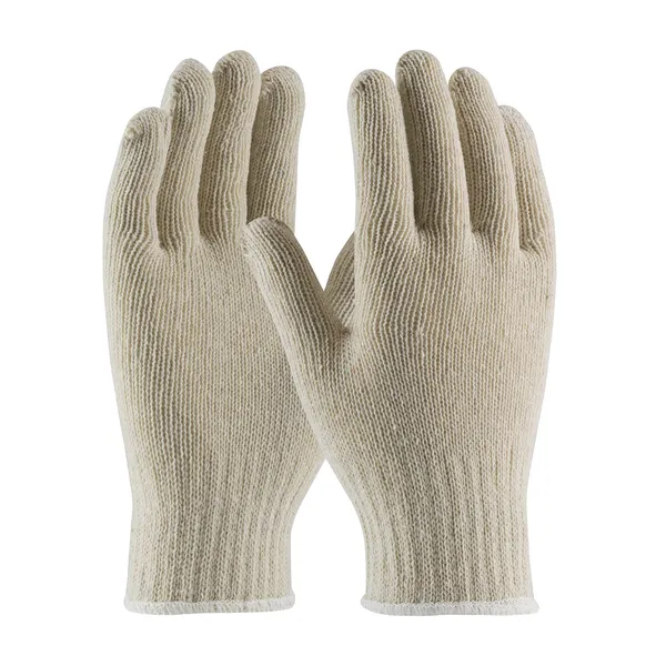 Heavy Weight Seamless Knit Cotton/Polyester Glove - 7 Gauge Natural