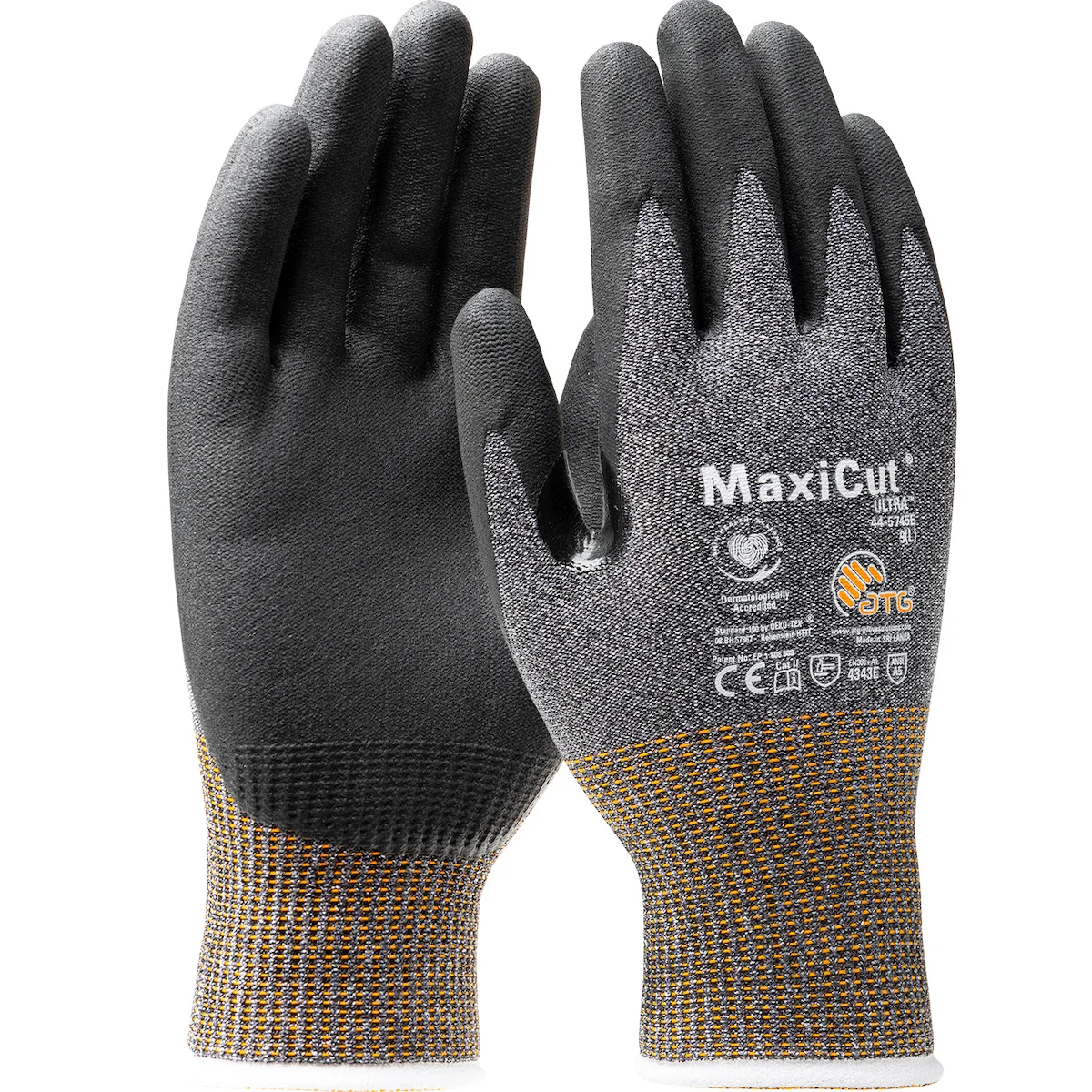 MaxiCut® Ultra™ Seamless Knit Engineered Yarn with Premium Nitrile Coated MicroFoam Grip on Palm & Fingers - Touchscreen