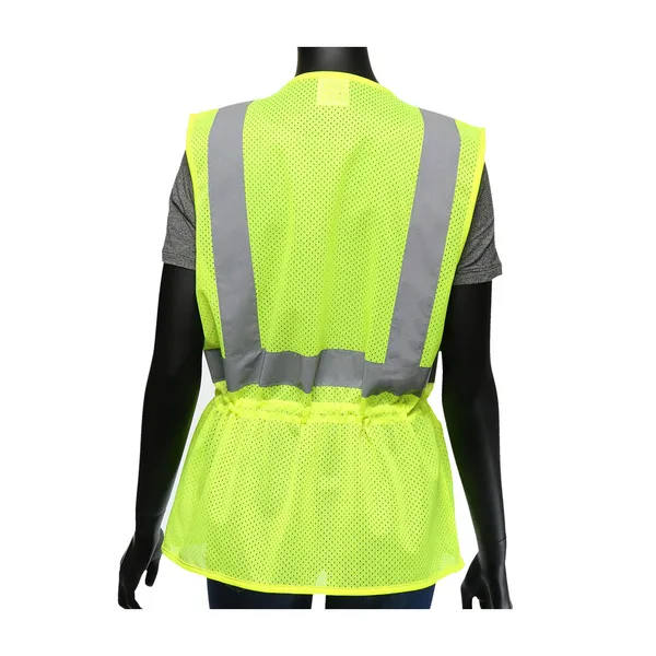 ANSI Type R Class 2 Women';s Contoured Mesh Vest with Adjustable Waist