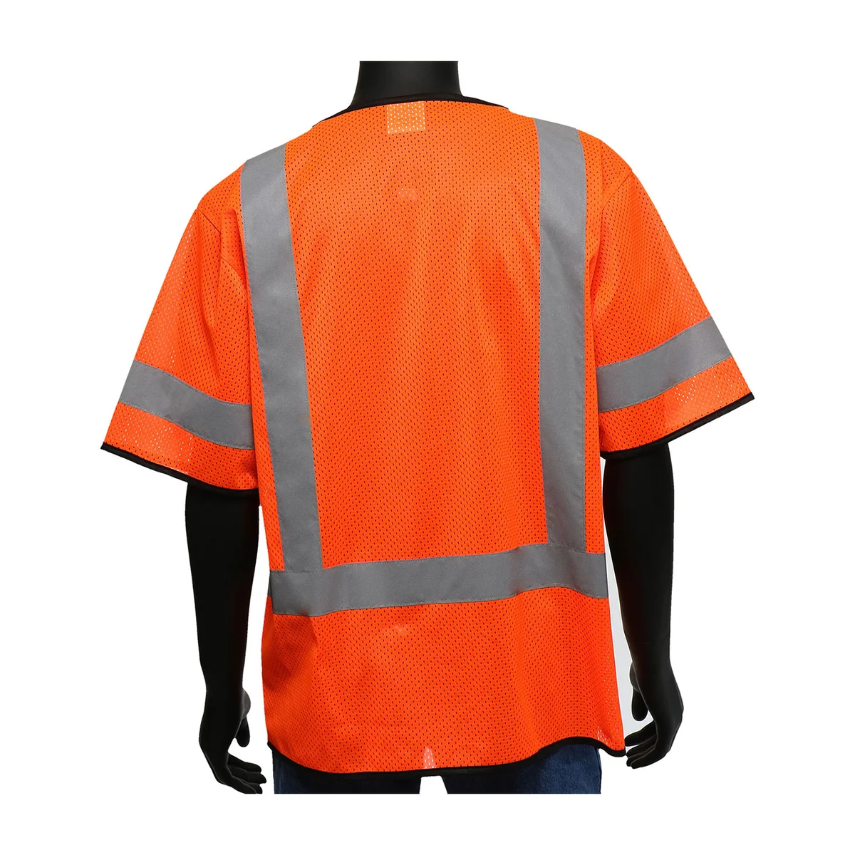 ANSI Type R Class 3 Three Pocket Zipper Mesh Vest