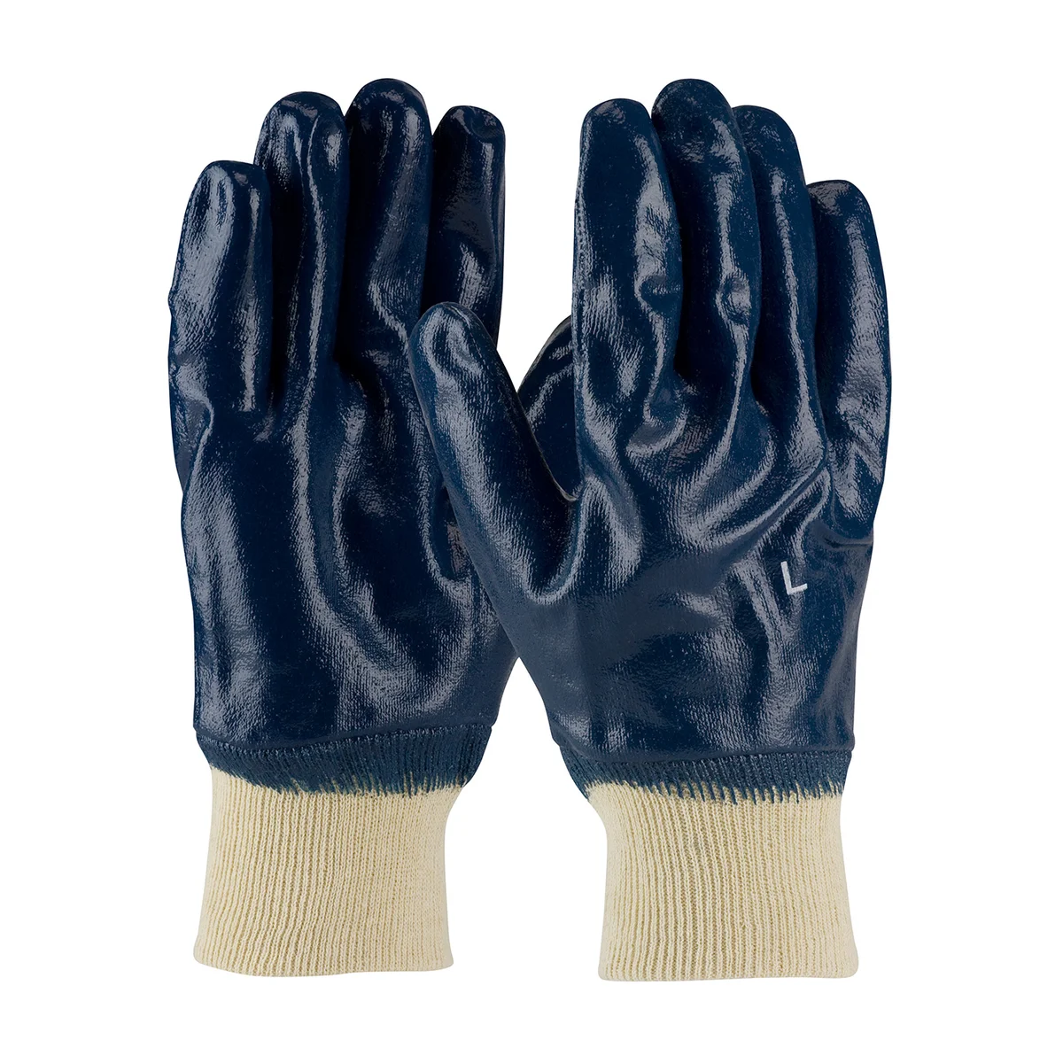 ArmorTuff® Nitrile Dipped Glove with Jersey Liner and Smooth Finish on Full Hand - Knit Wrist