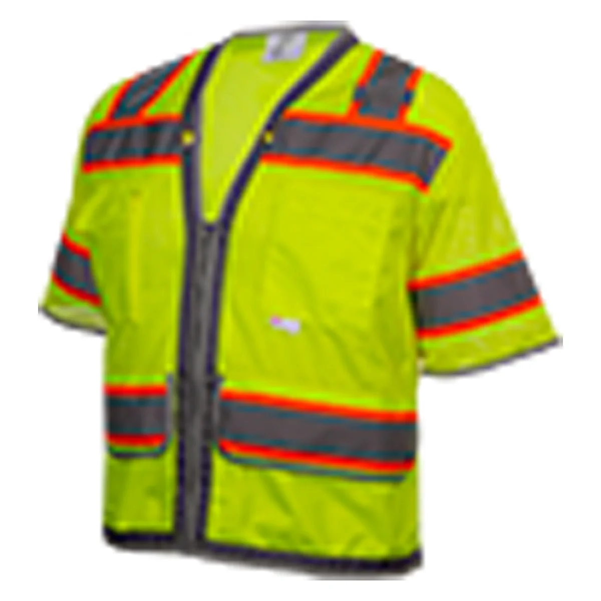 Reflective Apparel™ ANSI Type R Class 3 Two-Tone Twelve Pocket Surveyors Vest with Contrast Trim
