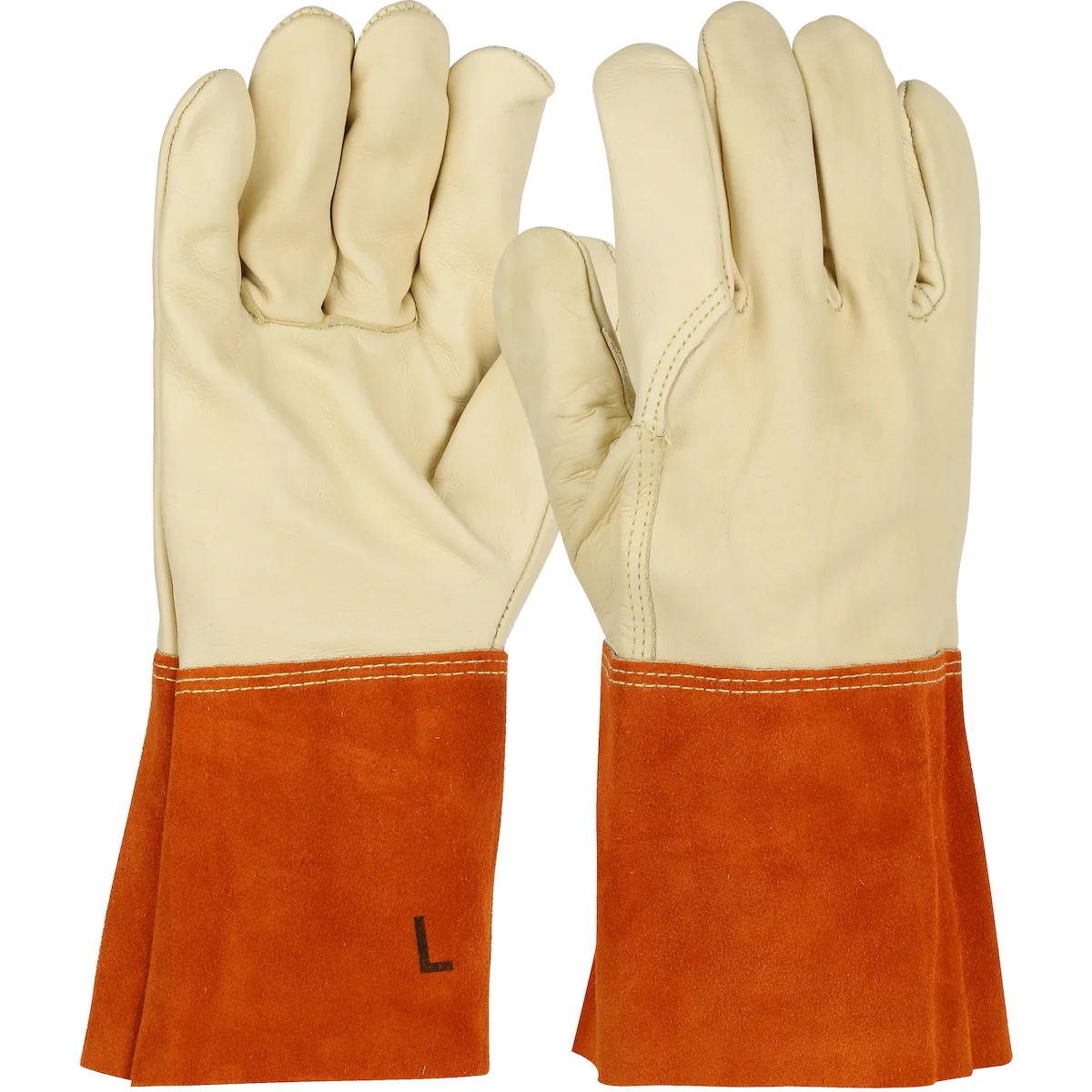 Ironcat® Premium Top Grain Cowhide Leather MIG Welder's Glove with Kevlar® Stitching - 4" Band Top Cuff