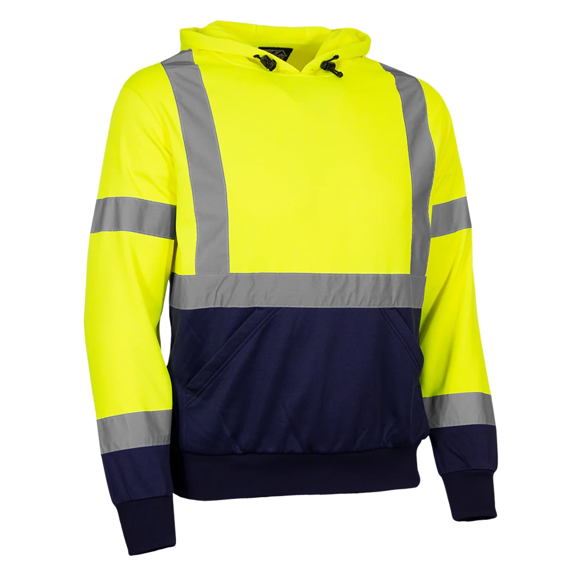 Reflective Apparel™ ANSI Type R Class 3 Pull Over Hooded Sweatshirt with Navy Bottom