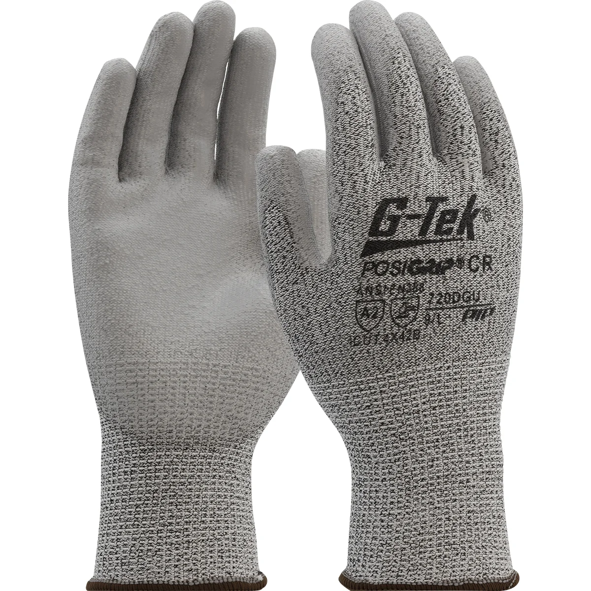 G-Tek® PosiGrip® Seamless Knit PolyKor® Blended Glove with Polyurethane Coated Flat Grip on Palm & Fingers - Vend-Ready