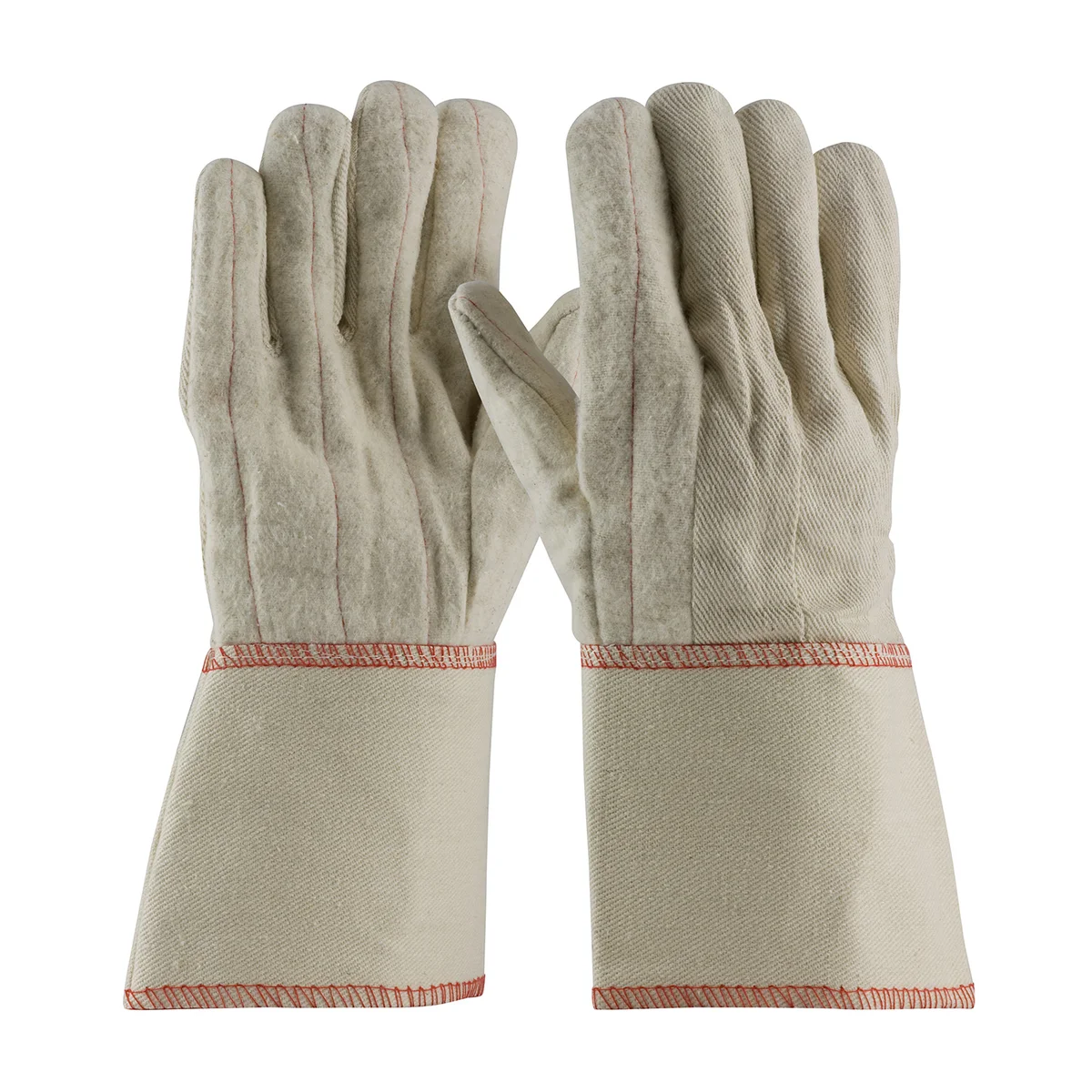 PIP® Standard Weight Cotton/Poly Hot Mill Glove with Gauntlet Cuff - 24 oz.