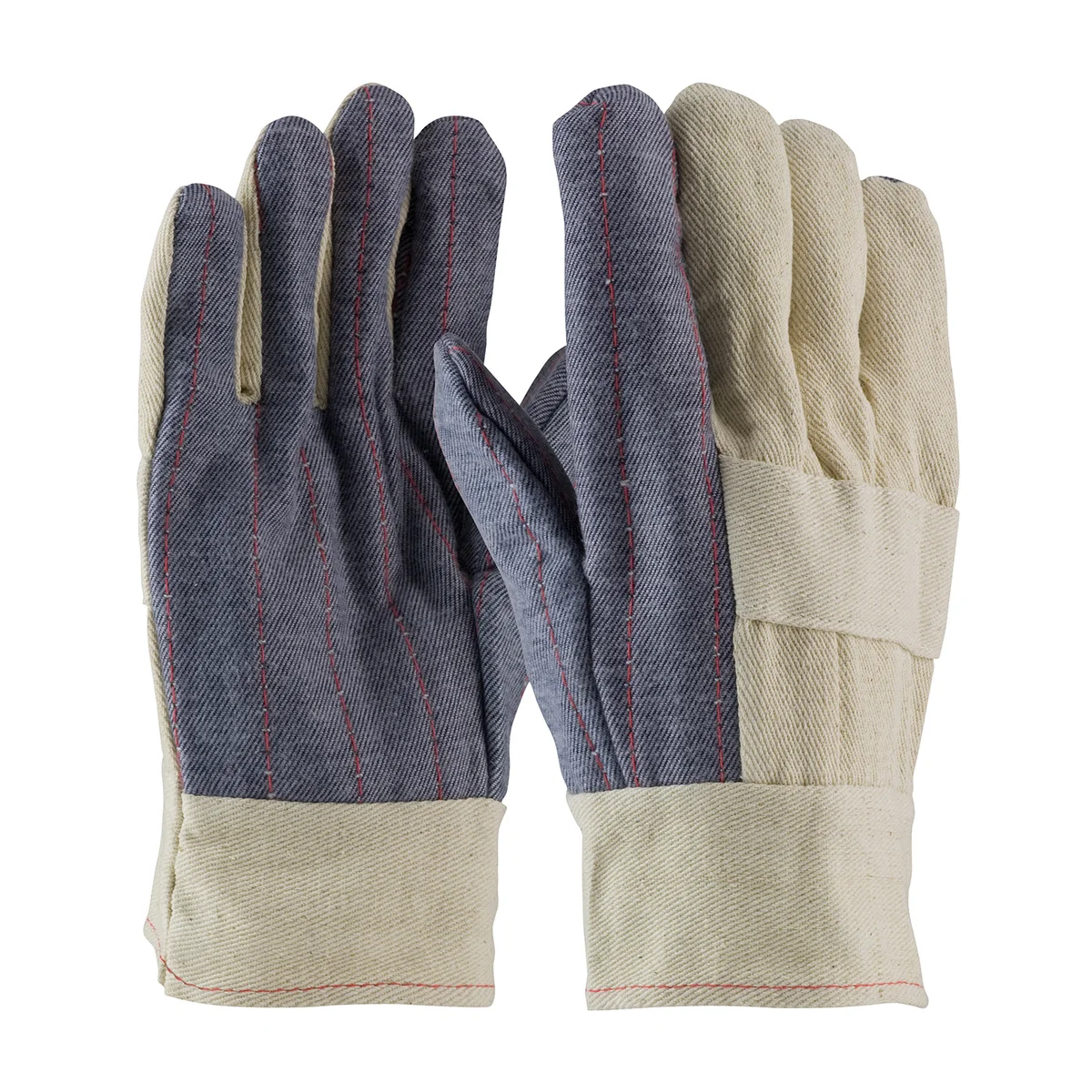 PIP® Premium Grade Hot Mill Glove with Three-Layers of Cotton Canvas and Denim Palm - 34 oz