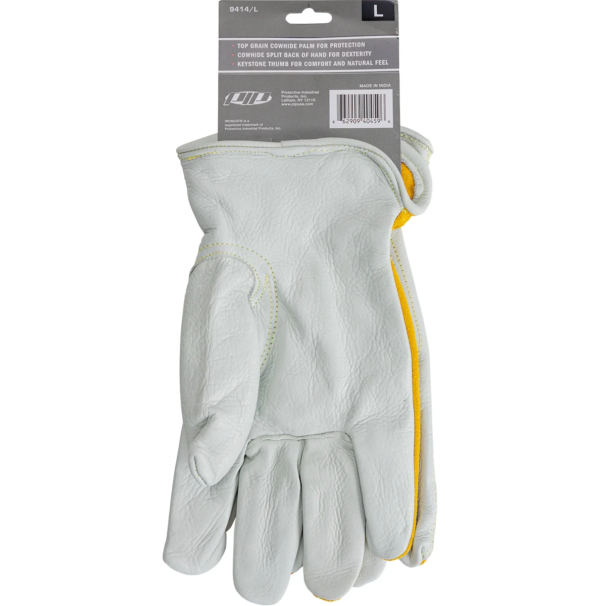 Premium Grade Top Grain Cowhide Leather Drivers Glove with Split Cowhide Back - Keystone Thumb