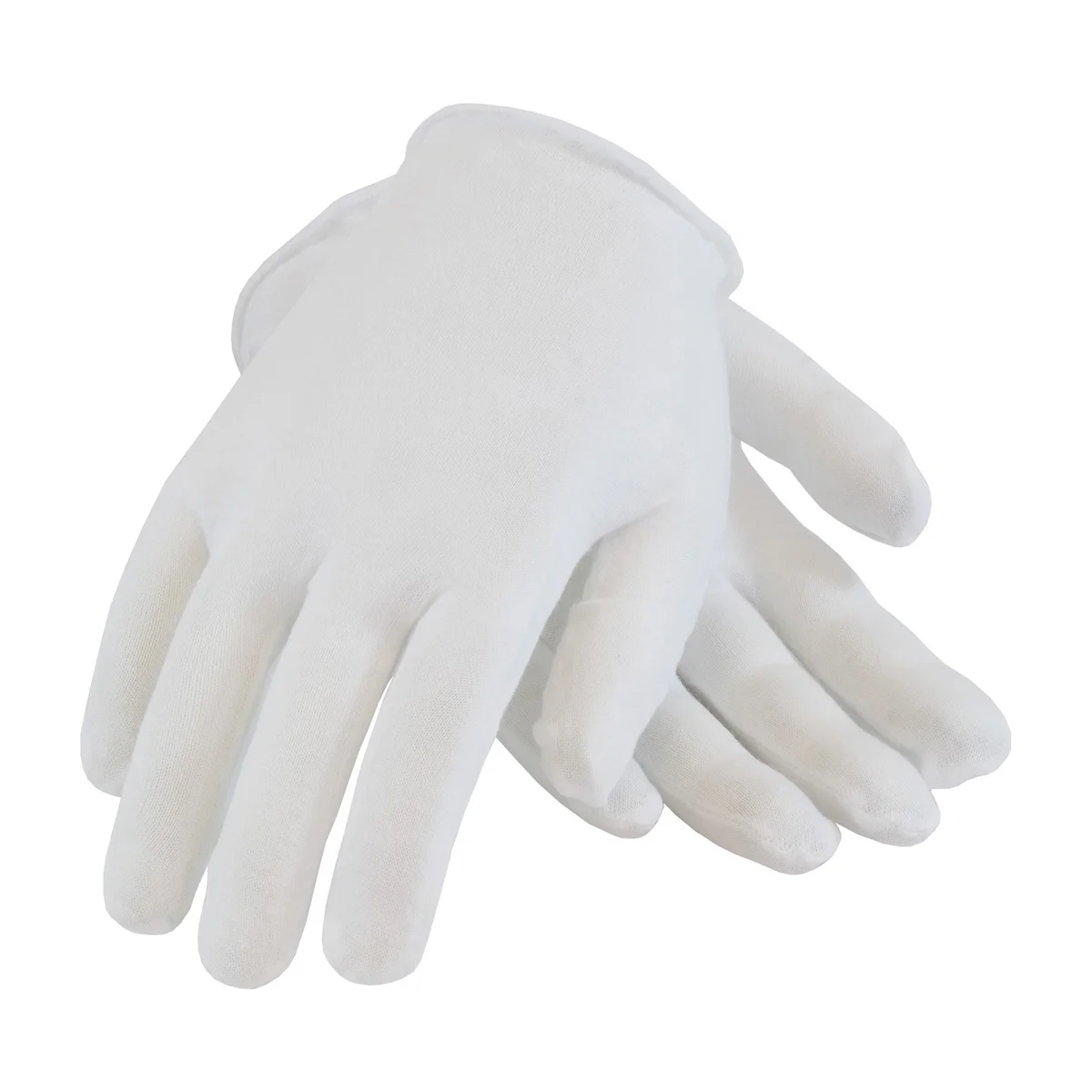 CleanTeam® Premium, Light Weight Cotton Lisle Inspection Glove with Unhemmed Cuff - Size Small