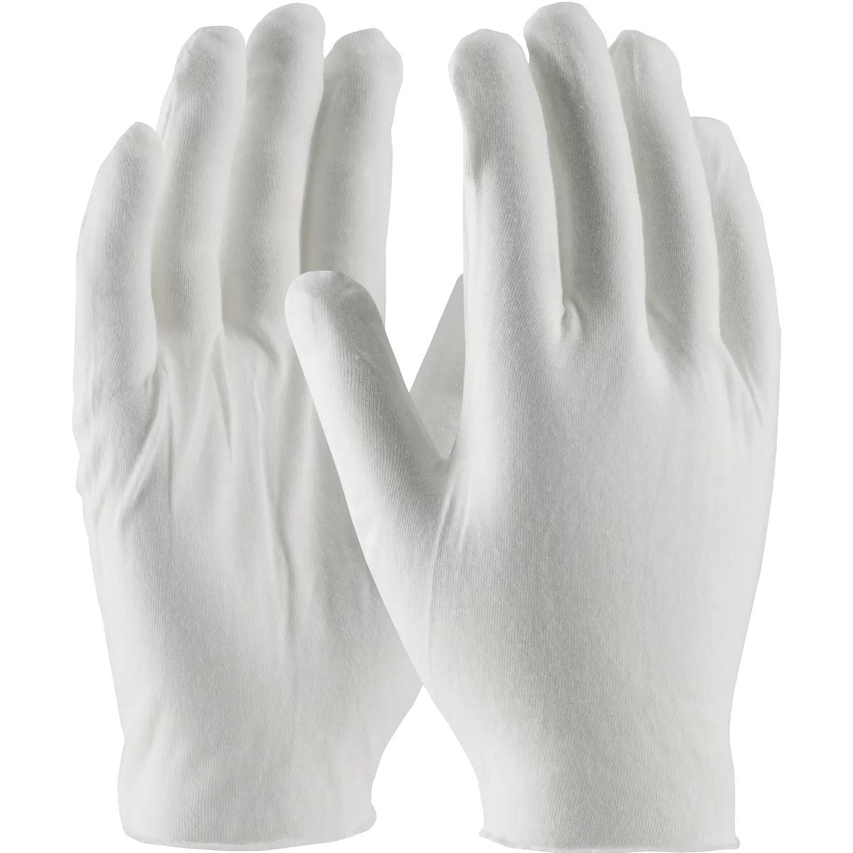 CleanTeam® Medium Weight Cotton Lisle Inspection Glove with Unhemmed Cuff - Jumbo Size