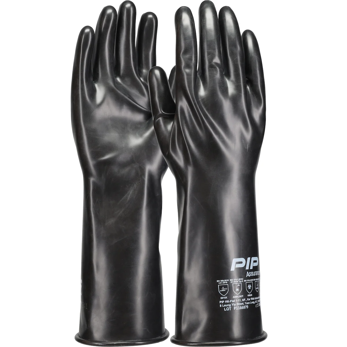 Assurance® 12 Mil Butyl Rubber Glove with Smooth Grip-14"