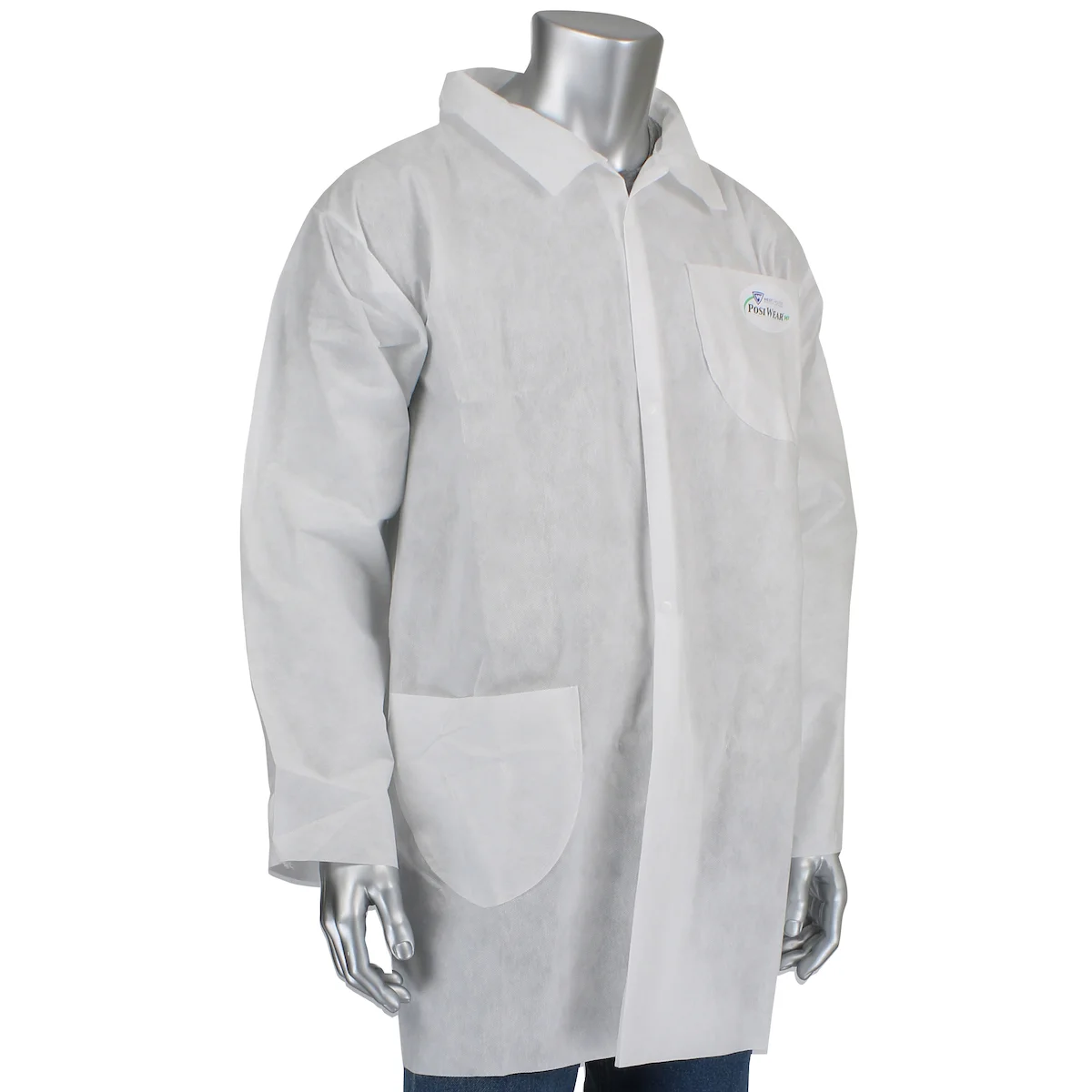 Posi-Wear® M3™ PosiWear M3 Lab Coat - 2 Pocket, 50 gsm